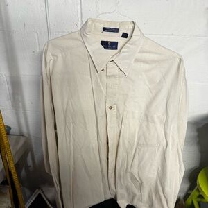 Bill Blass long sleeve off white dress shirt size XXL
